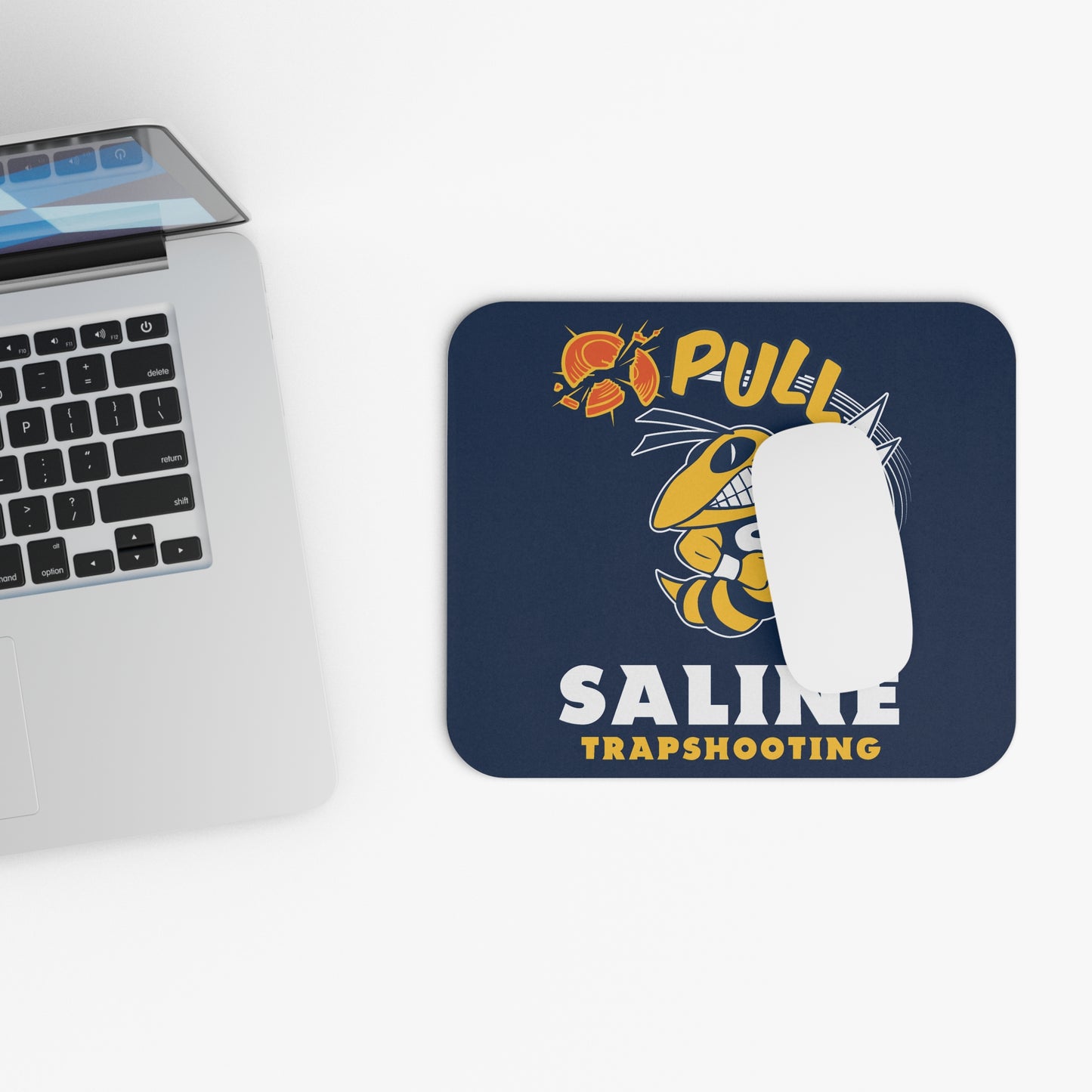 Custom Saline Trapshooting Mouse Pad – Stylish Office Accessory for Shooters and Sports Enthusiasts