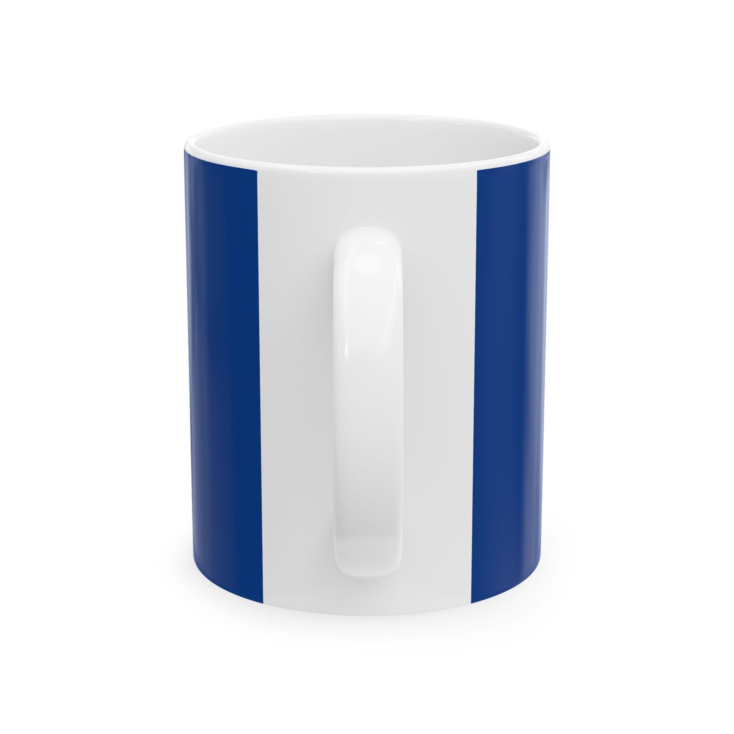 Saline Pull Trapshooting Ceramic Mug - Bold Blue 11oz & 15oz Coffee Cup