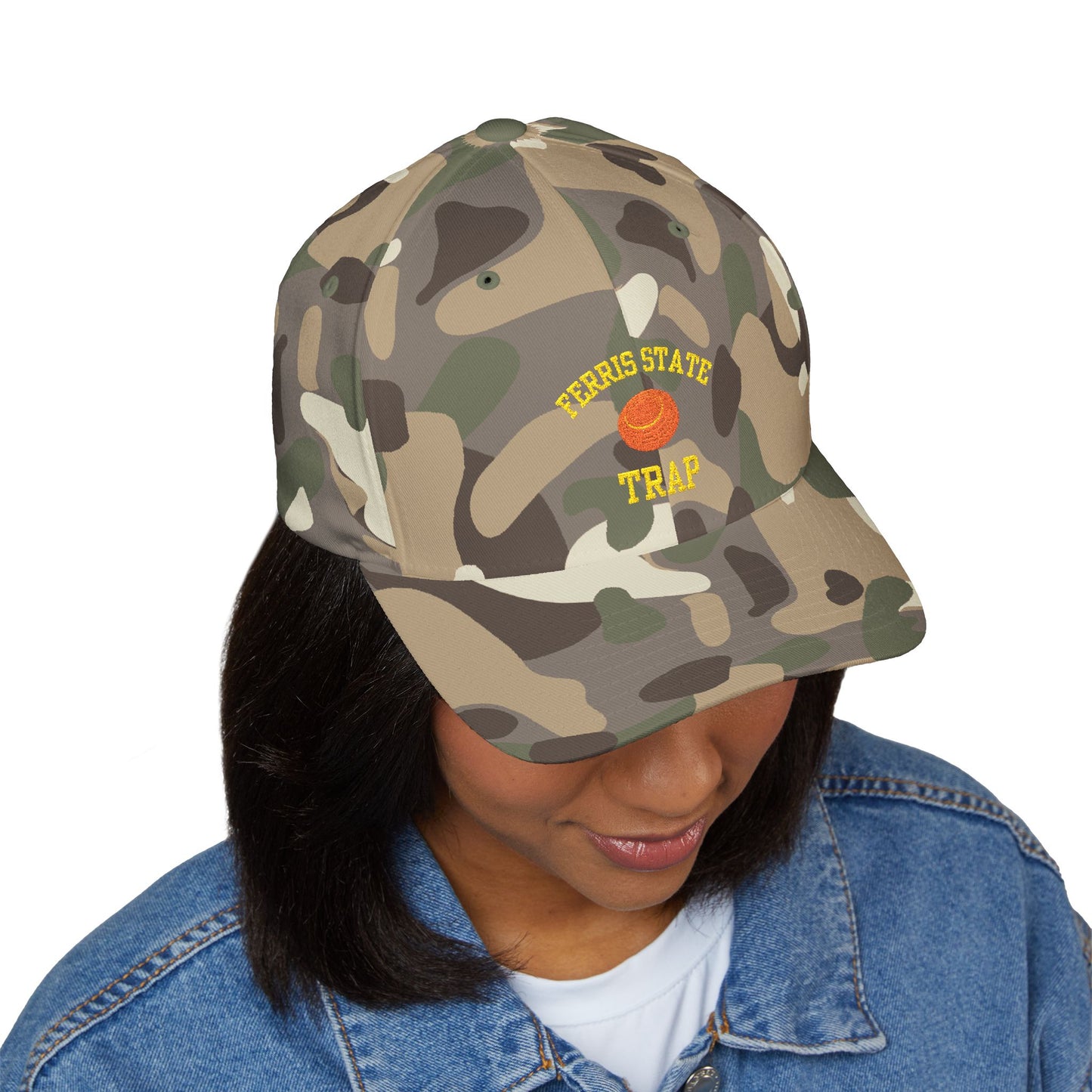 Ferris State Trap embroidered camo hat