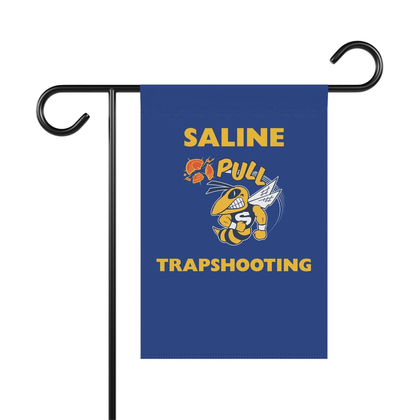 Trap Shooting Garden Banner - Saline Pull Design, Outdoor Decor for Sports Enthusiasts