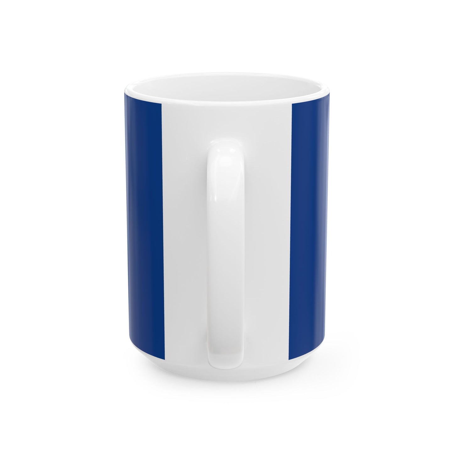 Saline Pull Trapshooting Ceramic Mug - Bold Blue 11oz & 15oz Coffee Cup