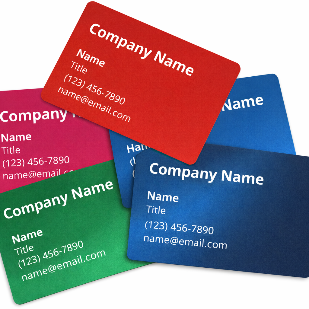 Custom Anodized aluminum business cards
