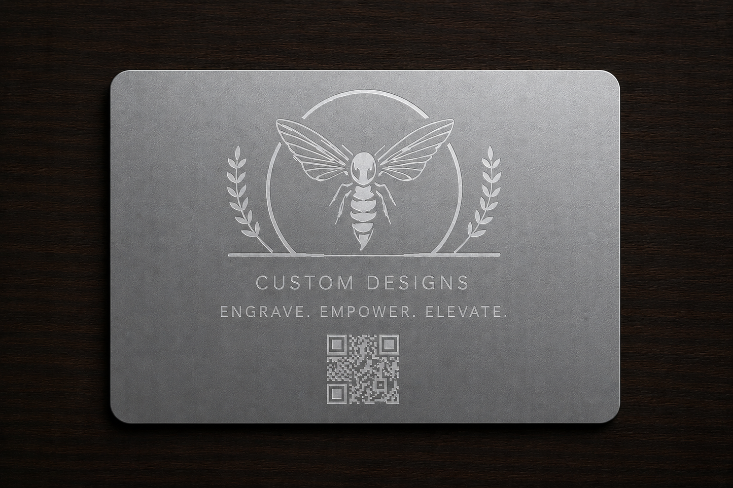 Aluminum Business Cards- 0.45MM thick