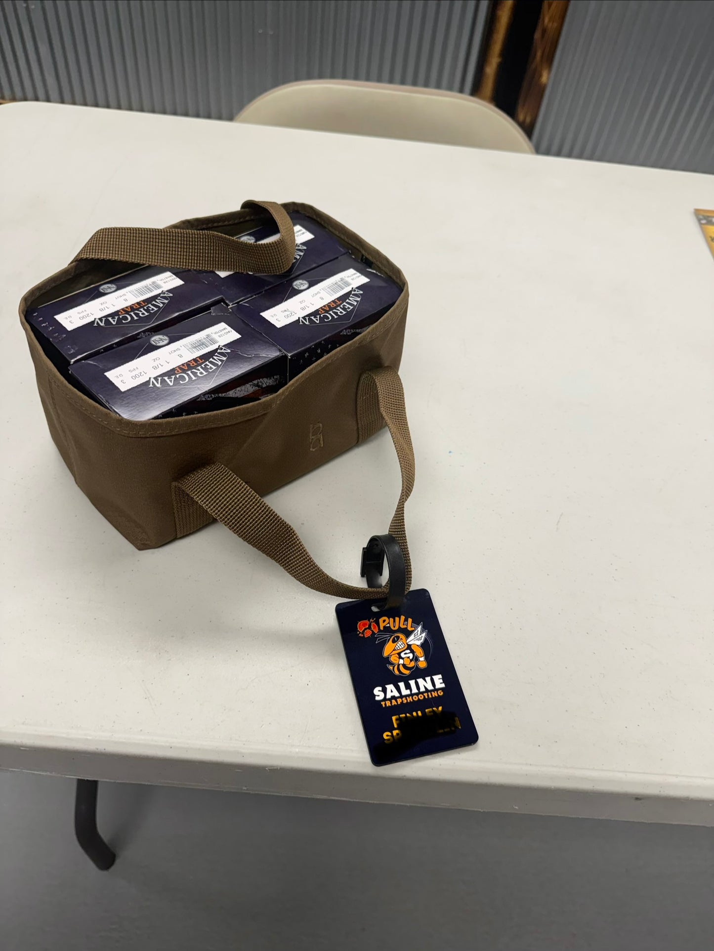 Saline Trap Embroidered Four Box Ammo carrier*** SEE ITEM NOTES!!!****