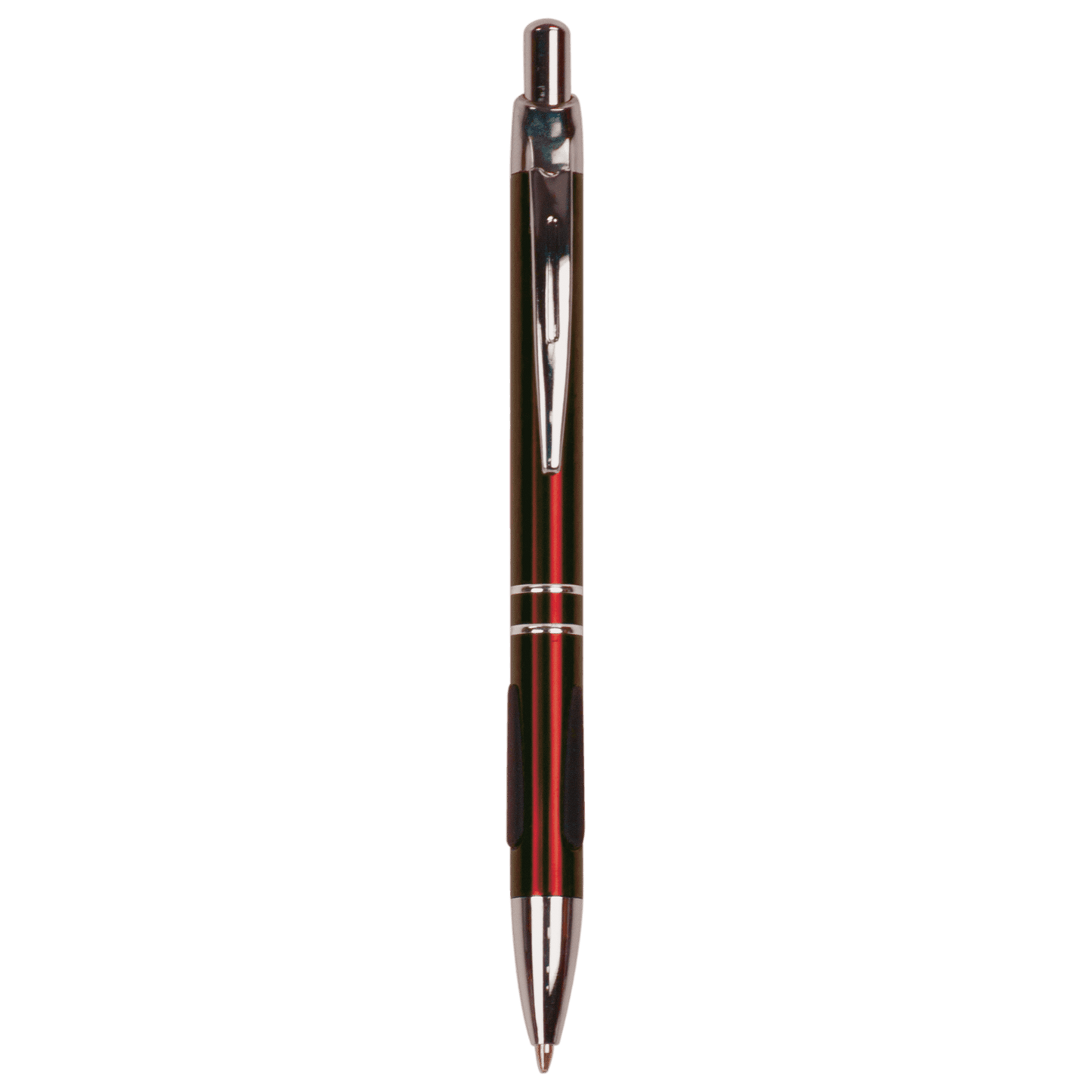 with Silver Trim Laserable Pen with Gripper