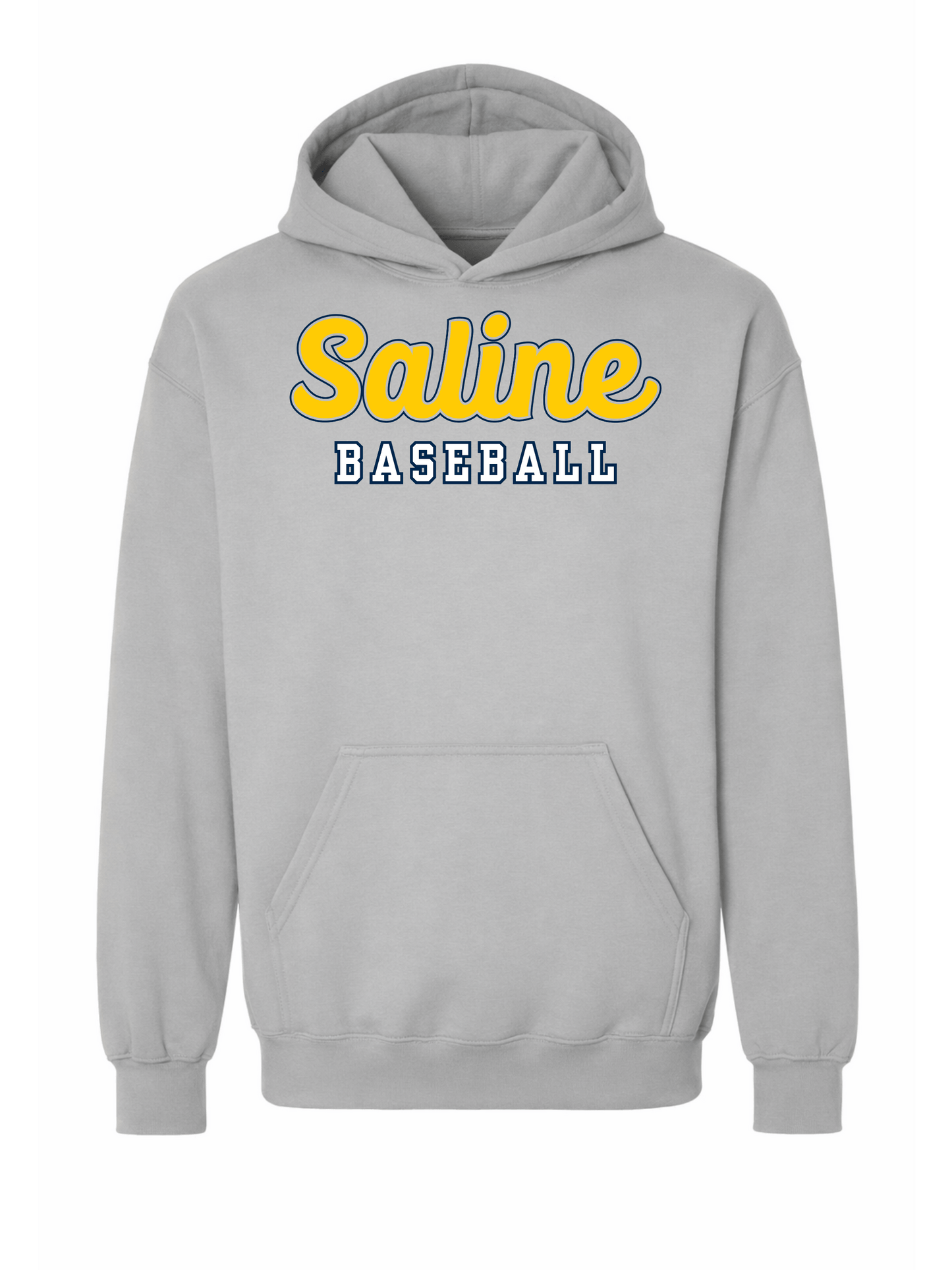 Saline Baseball Script Gildan Hammer Premium Hoodie