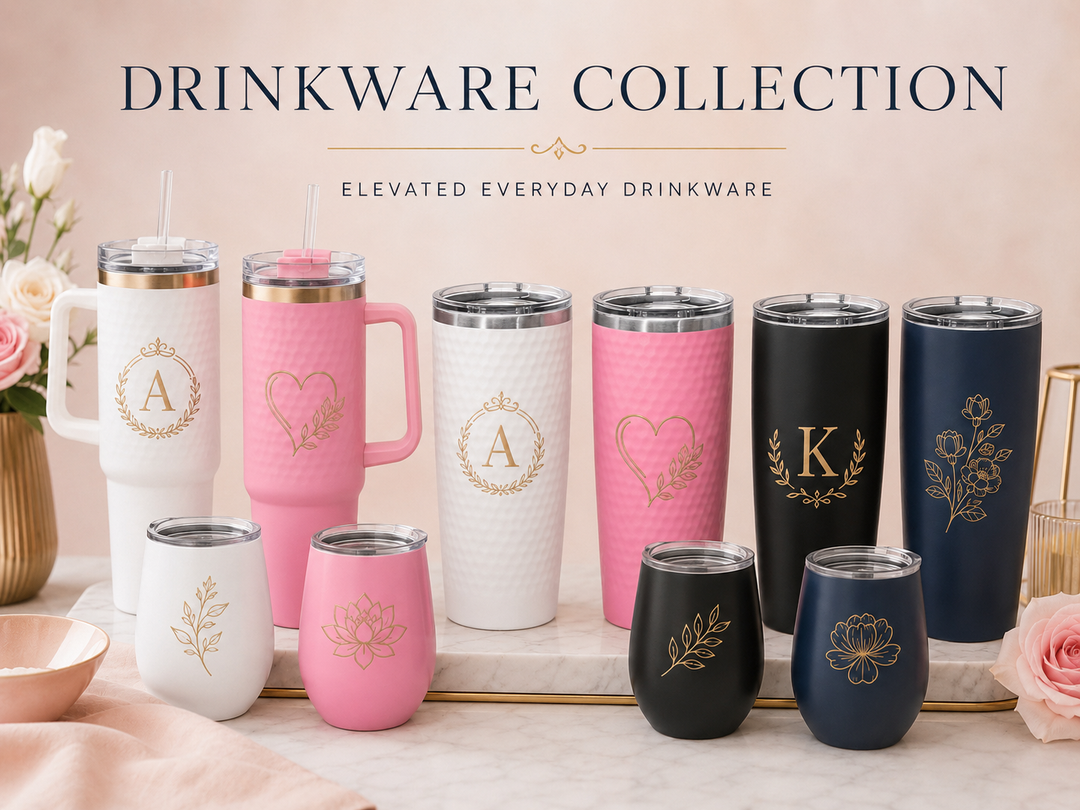 Custom Laser Engraved Drinkware
