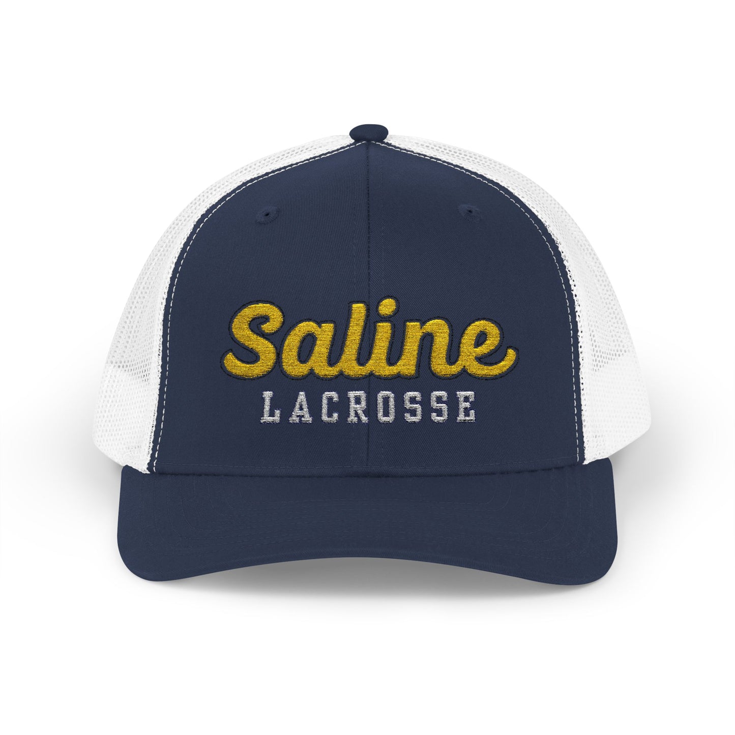 Saline Lacrosse Embroidered Snapback Trucker Cap