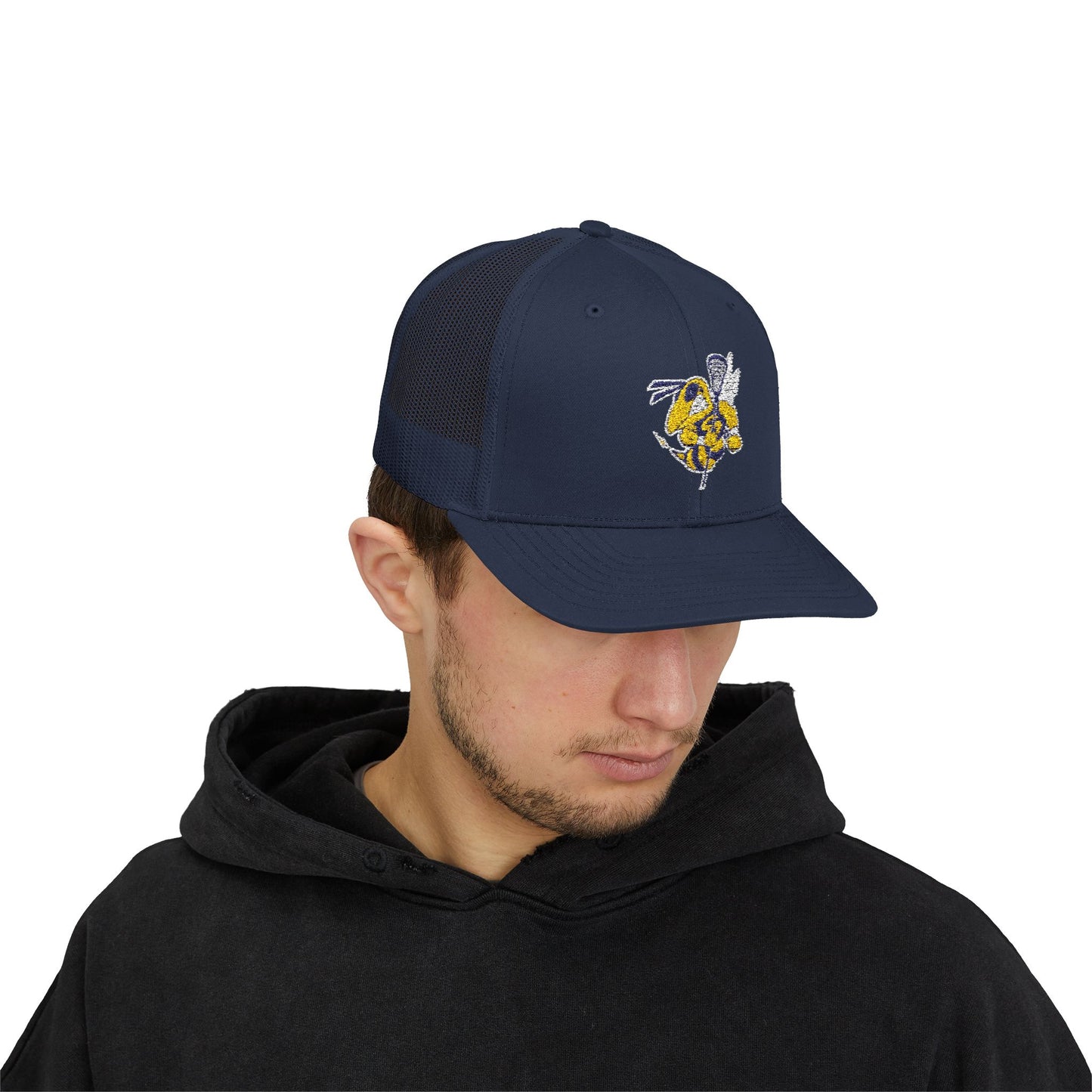 Saline Lacross Logo Embroidered Trucker Hat