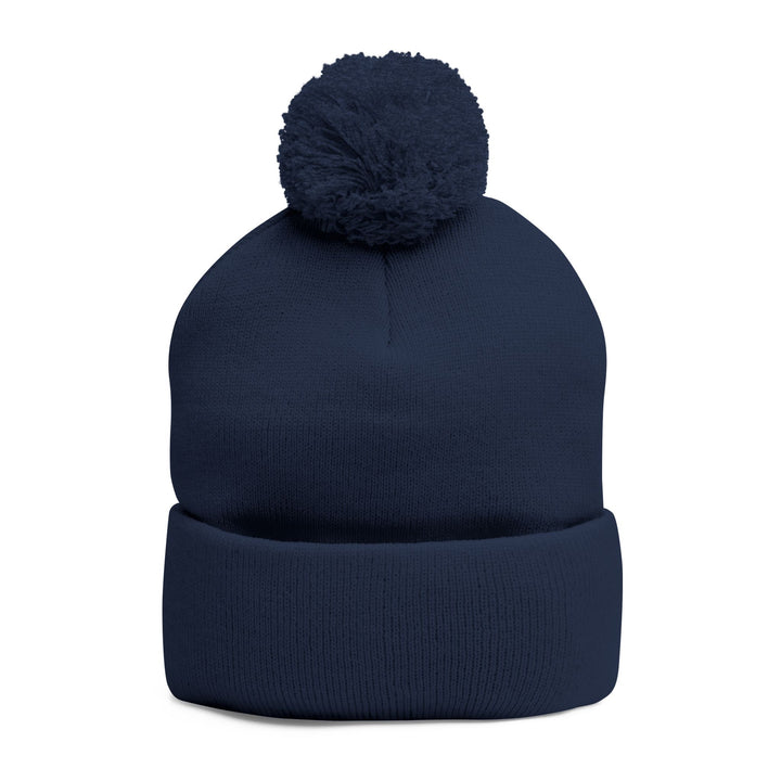 Saline CC Embroidered Pom-Pom Beanie