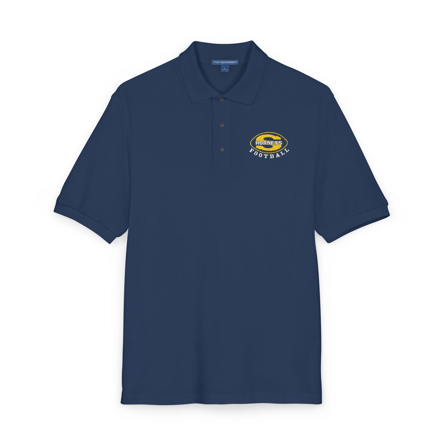 Saline Football Embroidered Unisex Polo Shirt