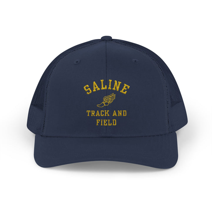 Saline Track &amp; Field Retro Embroidered Snapback Trucker Cap