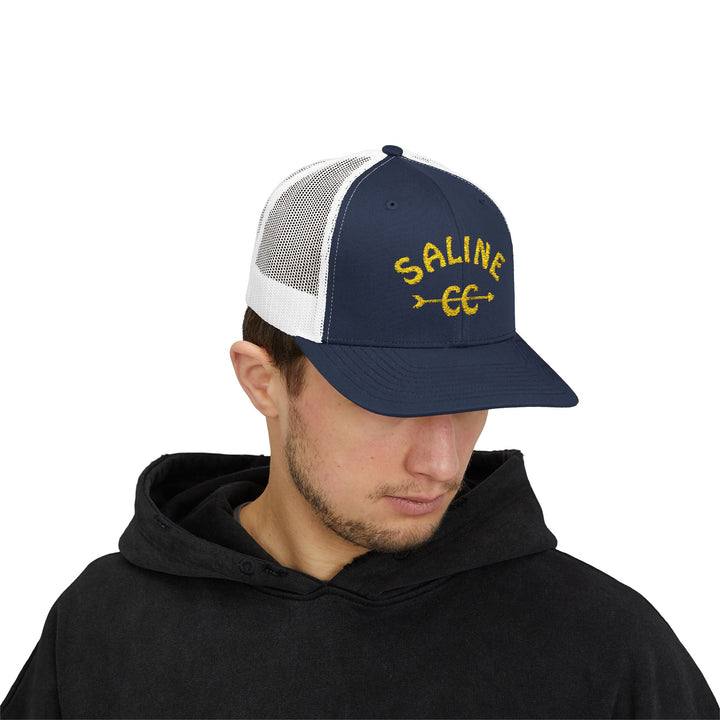 Saline Cross Country Embroidered Trucker Hat