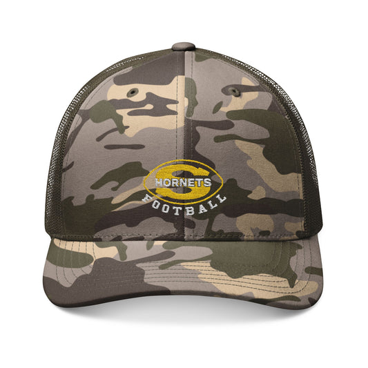 Embroidered Camo Trucker Hat