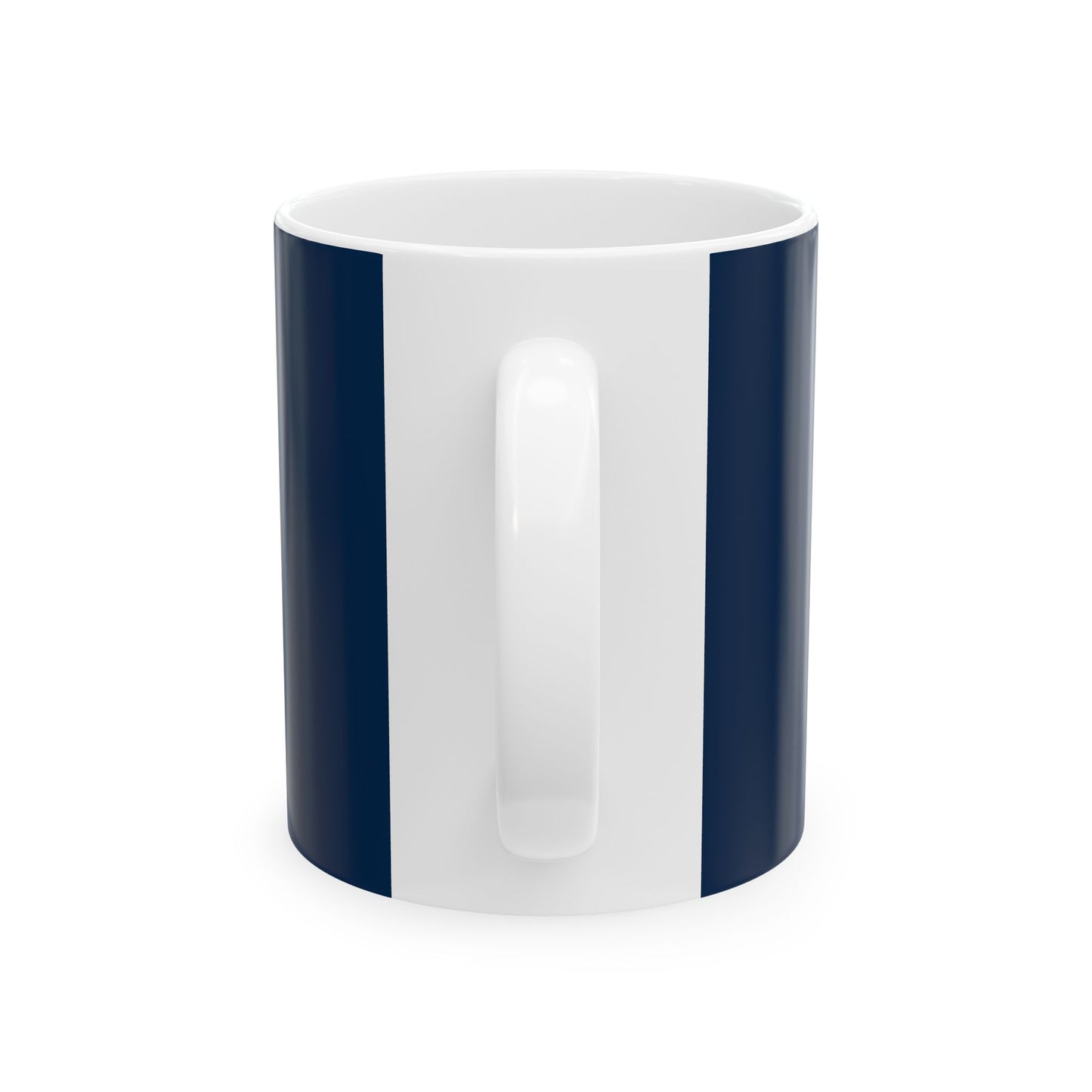 Saline Pull Trapshooting Ceramic Mug - Bold Blue 11oz & 15oz Coffee Cup