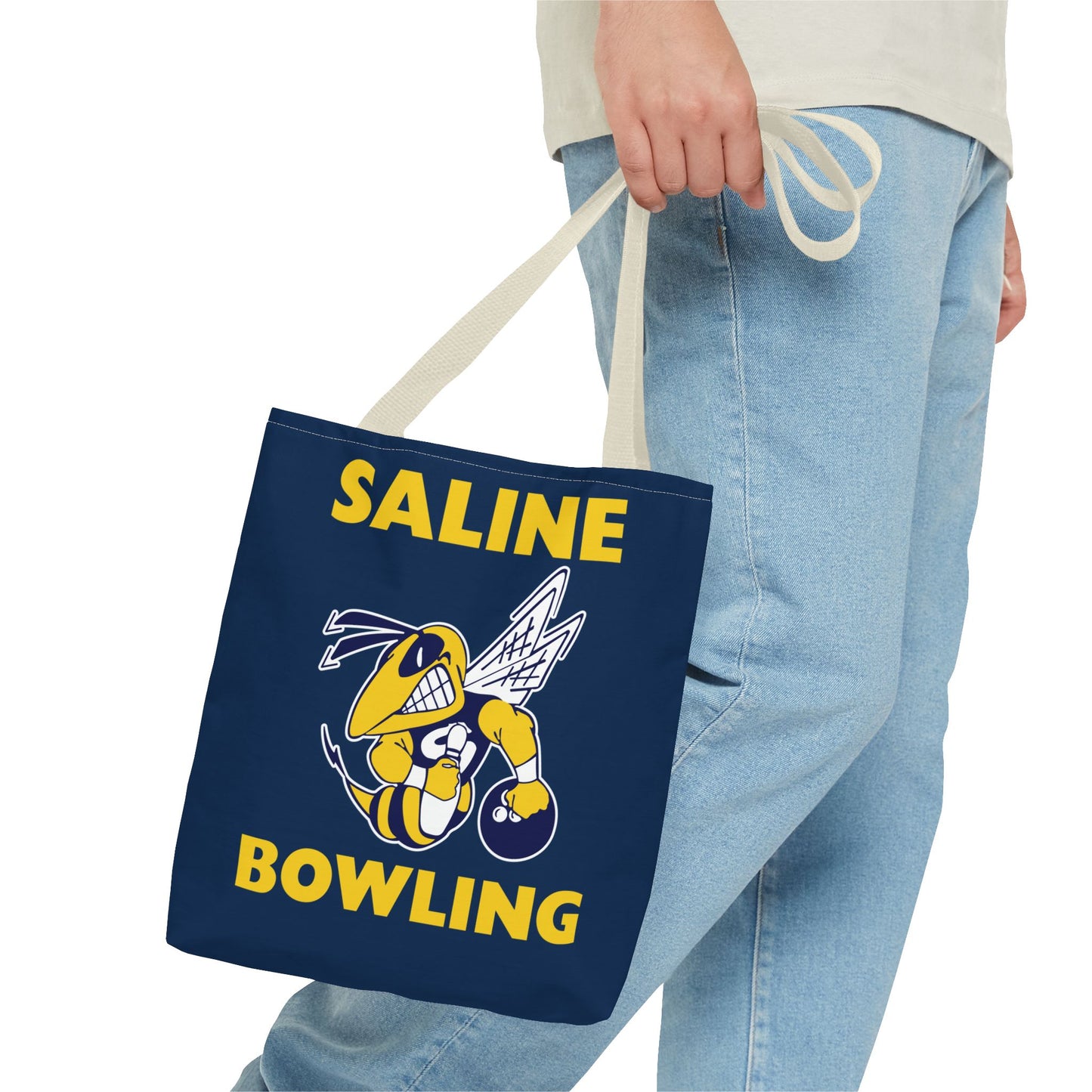Saline Bowling Tote Bag - Sporty and Stylish Carry-All for Bowling Enthusiasts