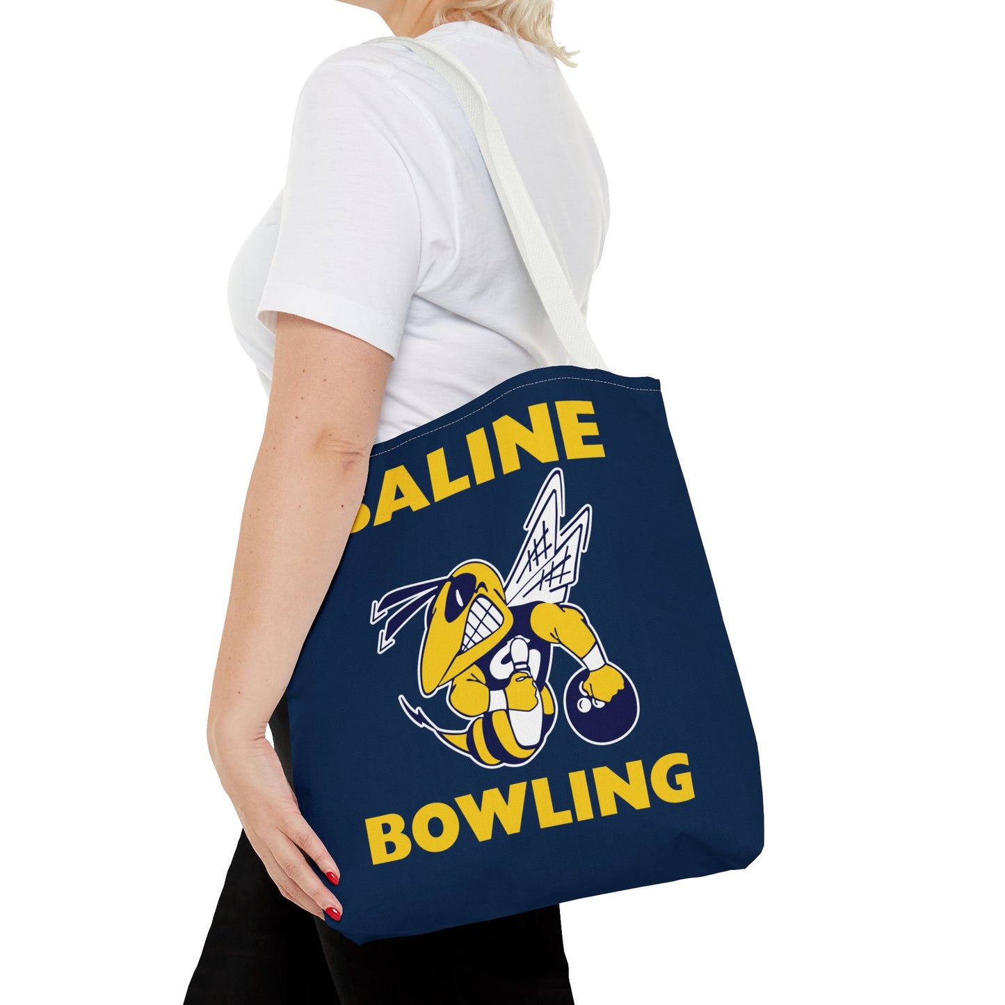 Saline Bowling Tote Bag - Sporty and Stylish Carry-All for Bowling Enthusiasts