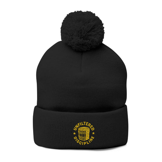 Unfiltered Discipline Embroidered Pom-Pom Knit Cap
