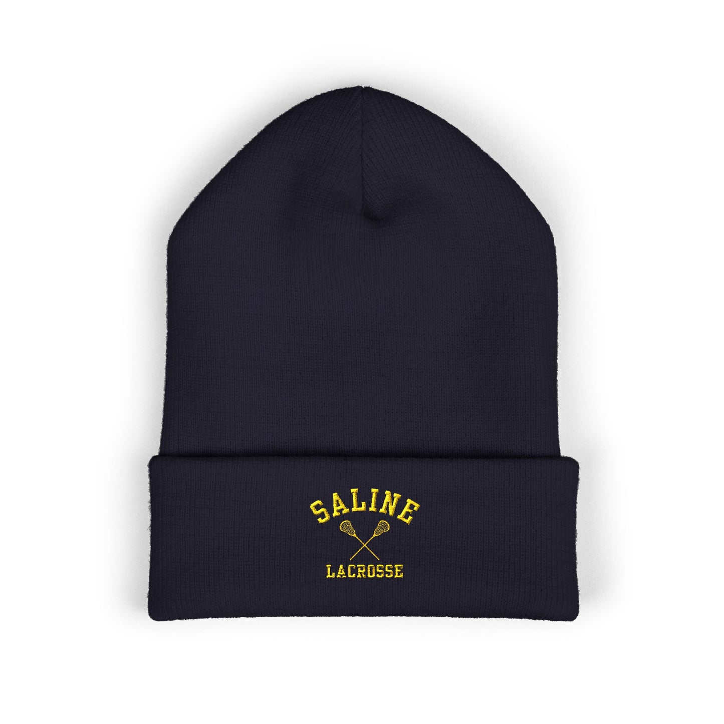Saline Lacrosse Embroidered Cuffed Beanie