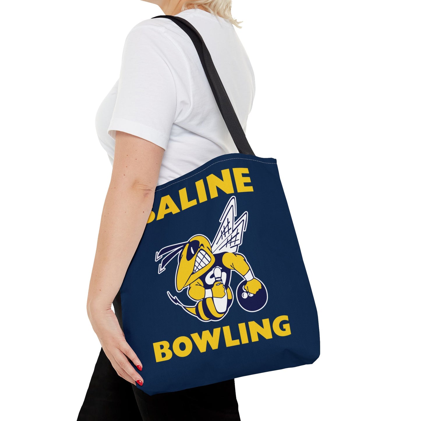 Saline Bowling Tote Bag - Sporty and Stylish Carry-All for Bowling Enthusiasts