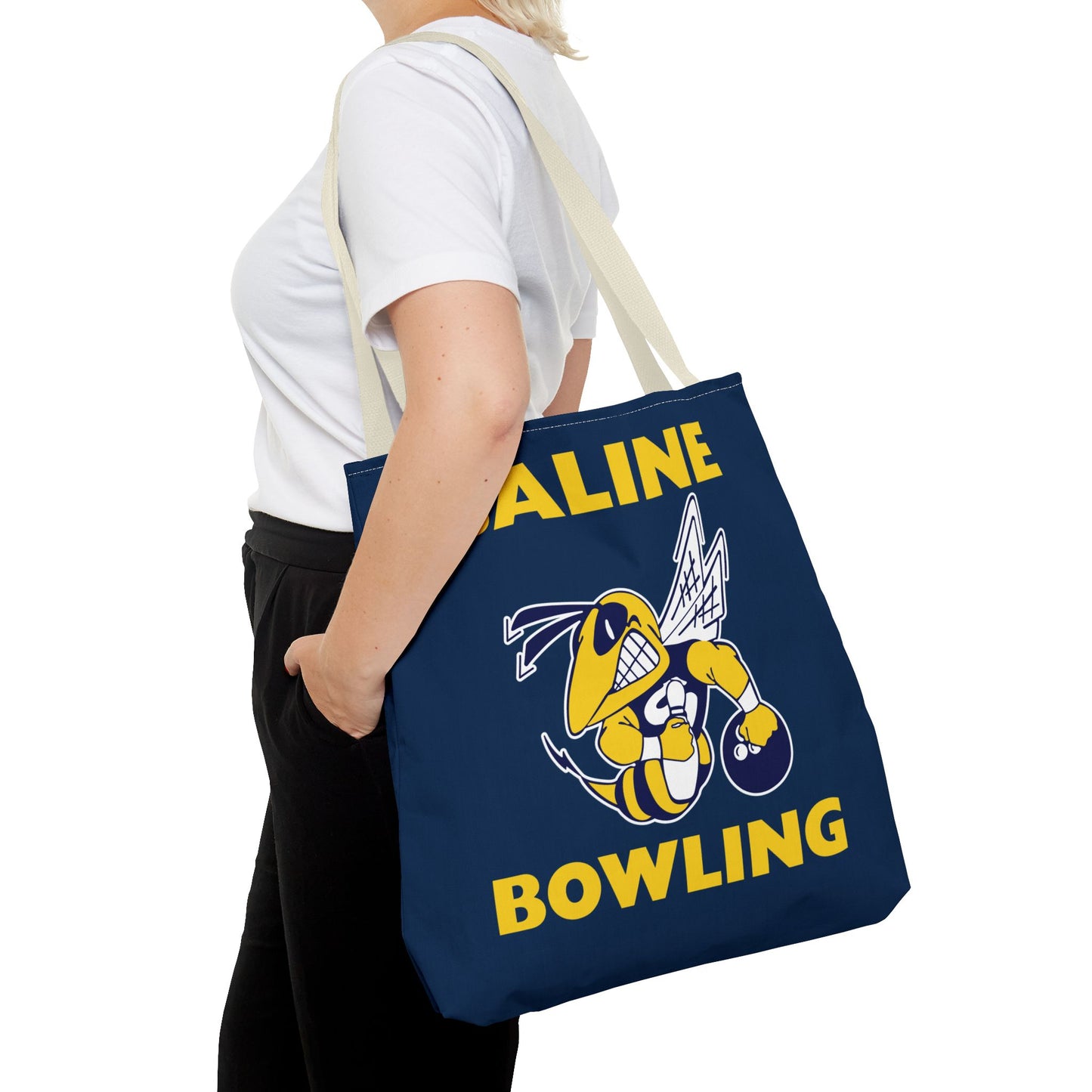 Saline Bowling Tote Bag - Sporty and Stylish Carry-All for Bowling Enthusiasts