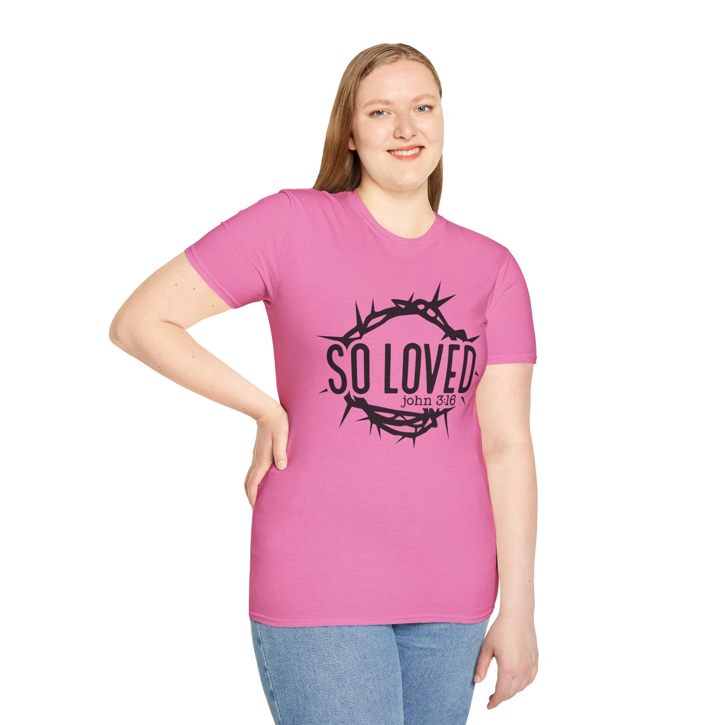 So Loved Unisex Softstyle T-Shirt - Faith-Inspired Apparel for Everyday Wear