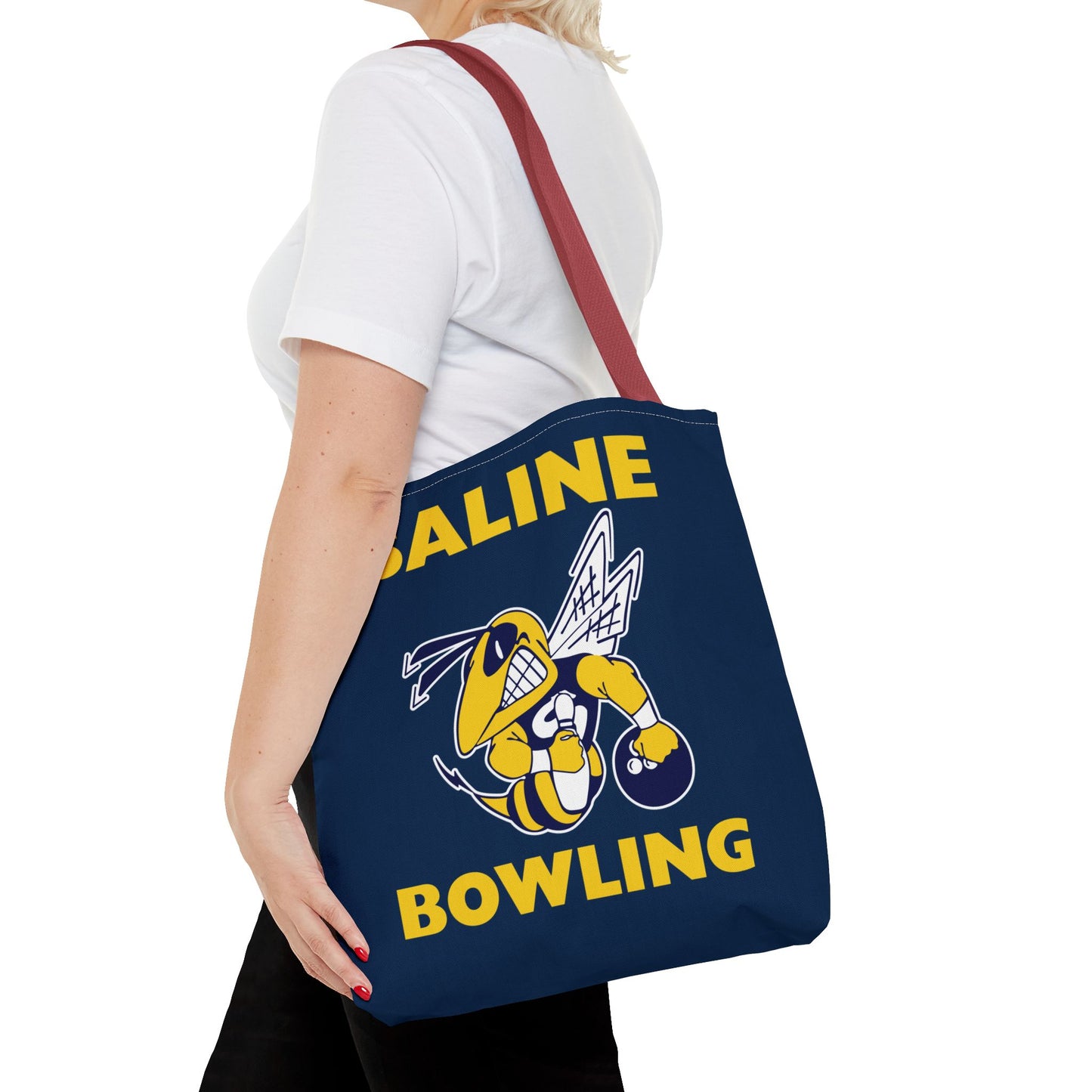 Saline Bowling Tote Bag - Sporty and Stylish Carry-All for Bowling Enthusiasts
