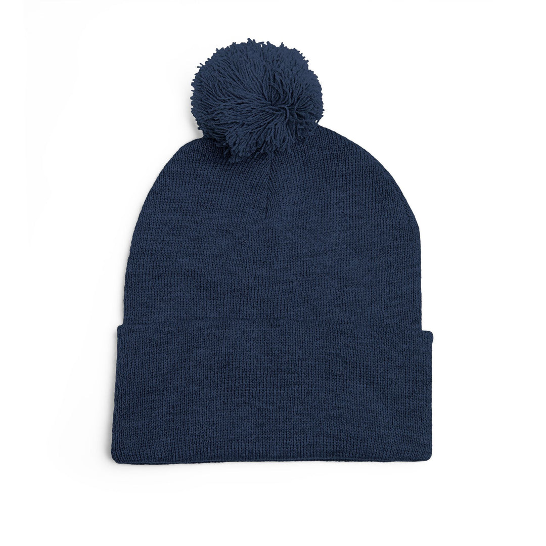 Saline CC Embroidered Pom-Pom Beanie