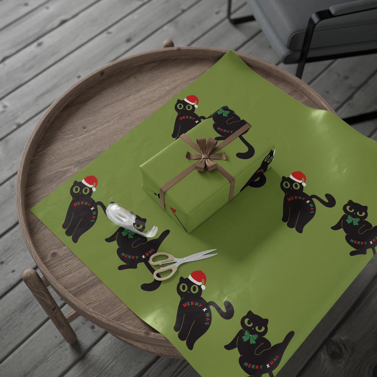 Whimsical Holiday Wrapping Paper Roll