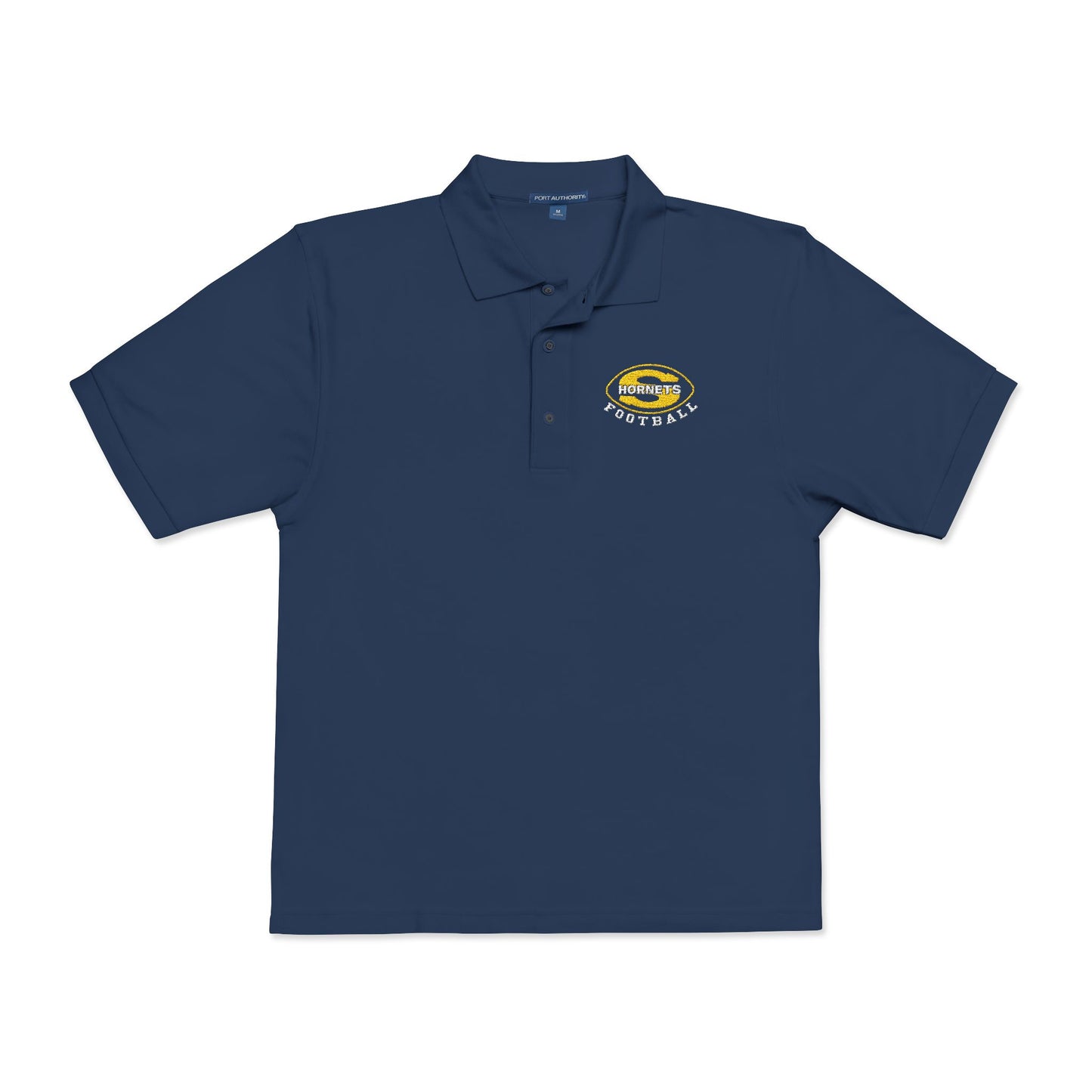 Saline Football Embroidered Unisex Polo Shirt
