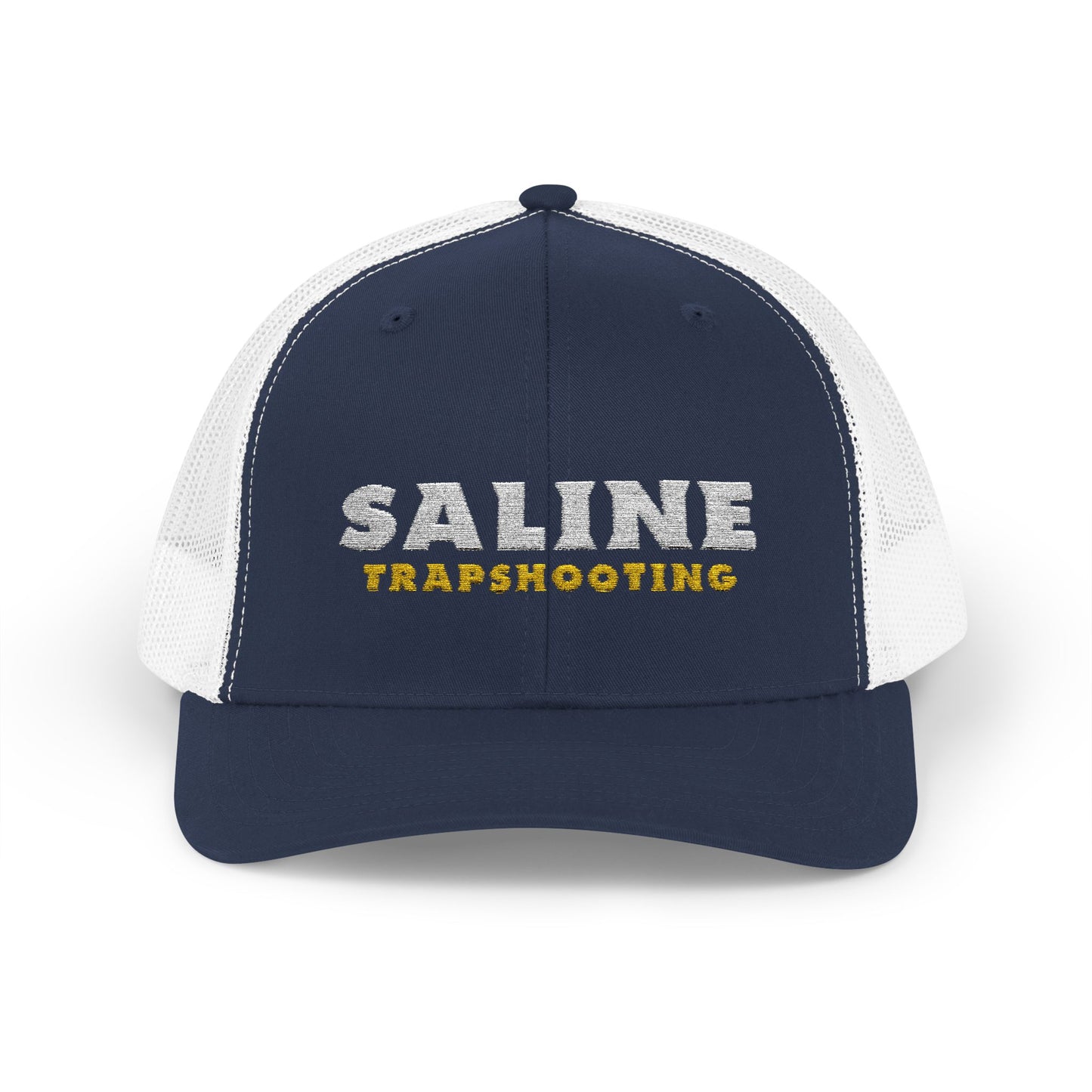 Saline Trapshooting Snapback trucker hat