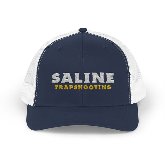 Saline Trapshooting Snapback trucker hat