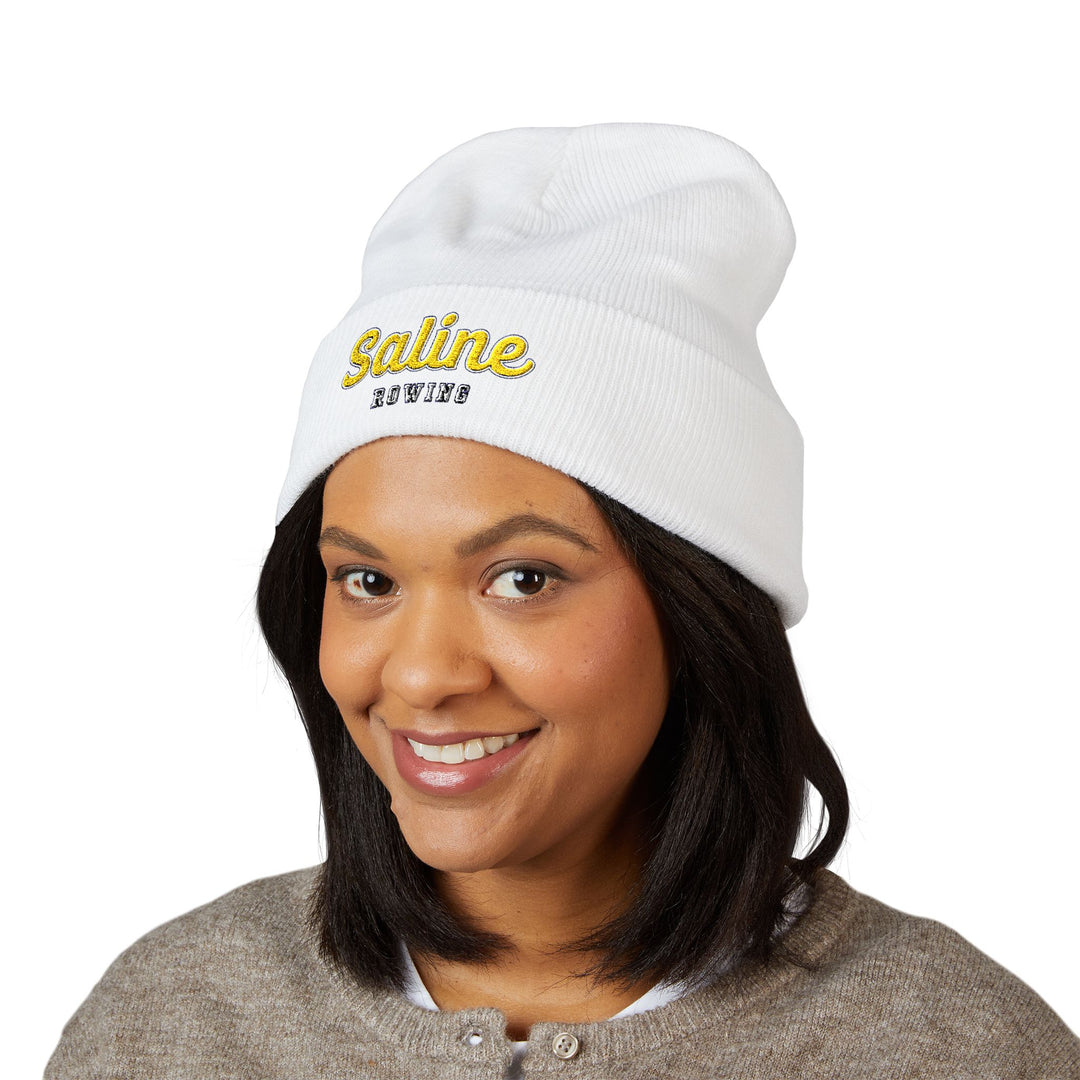 Saline Embroidered Cuffed Beanie
