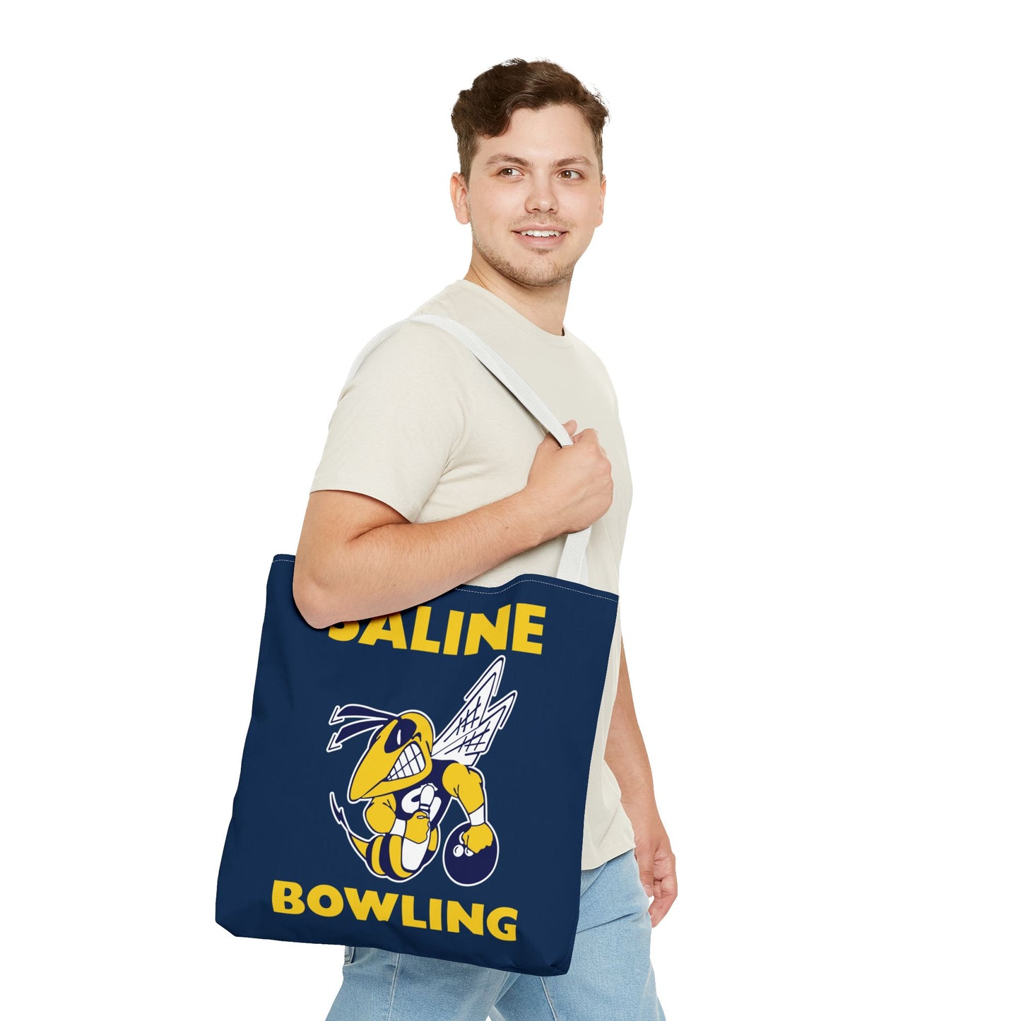 Saline Bowling Tote Bag - Sporty and Stylish Carry-All for Bowling Enthusiasts