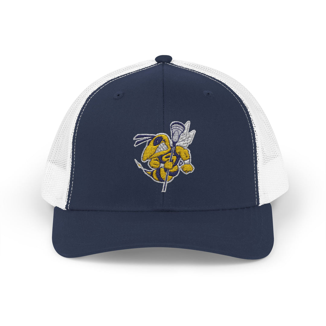 Saline Lacross Logo Embroidered Trucker Hat