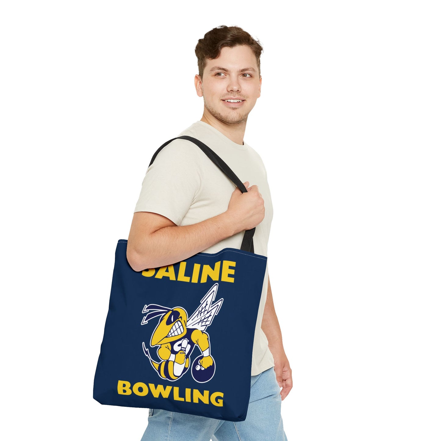 Saline Bowling Tote Bag - Sporty and Stylish Carry-All for Bowling Enthusiasts