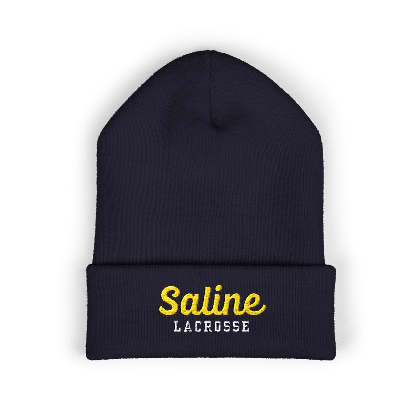 Saline Lacrosse Embroidered Cuffed Beanie