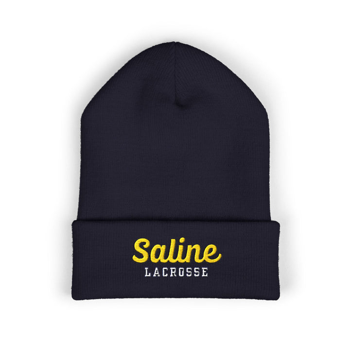 Saline Lacrosse Embroidered Cuffed Beanie
