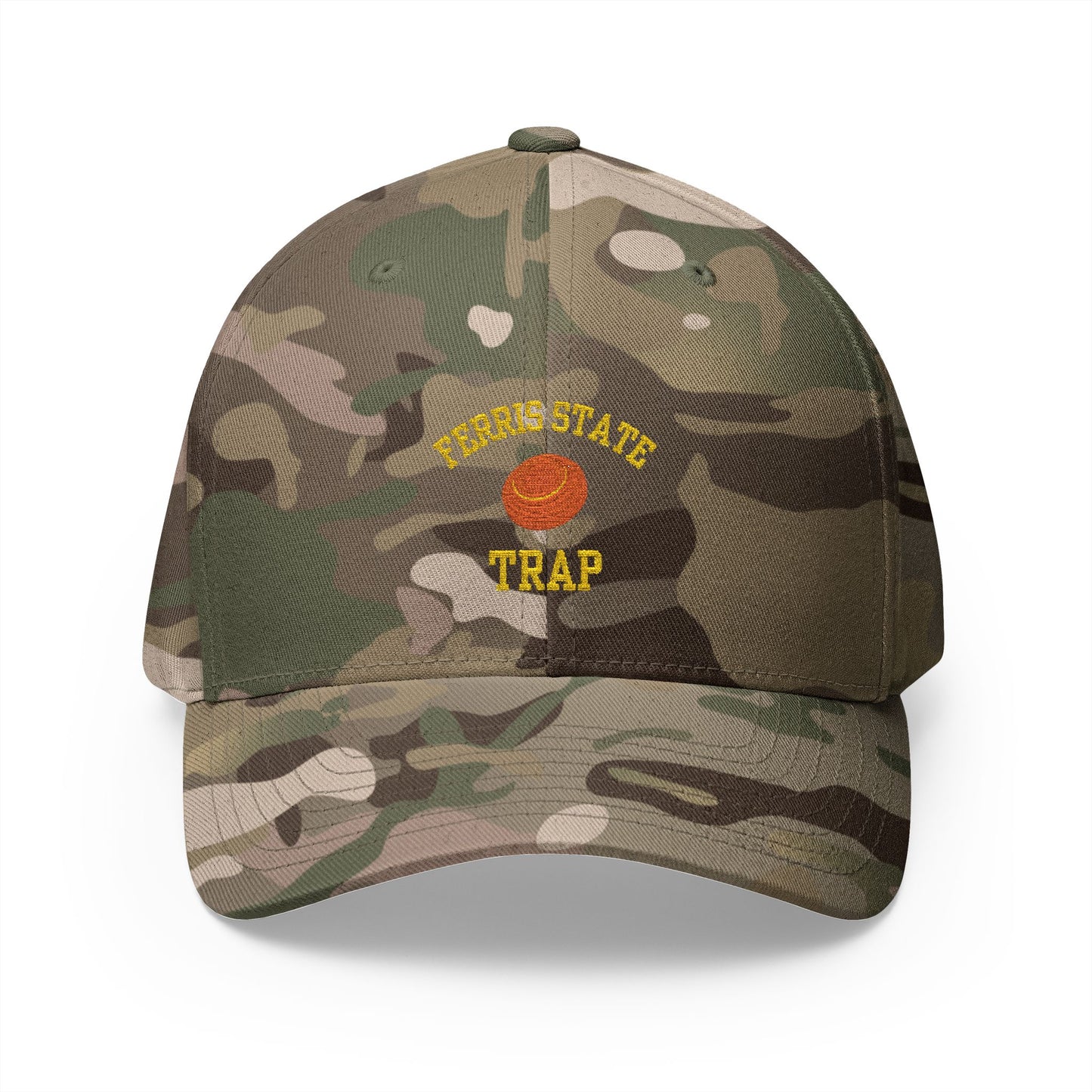 Ferris State Trap embroidered camo hat