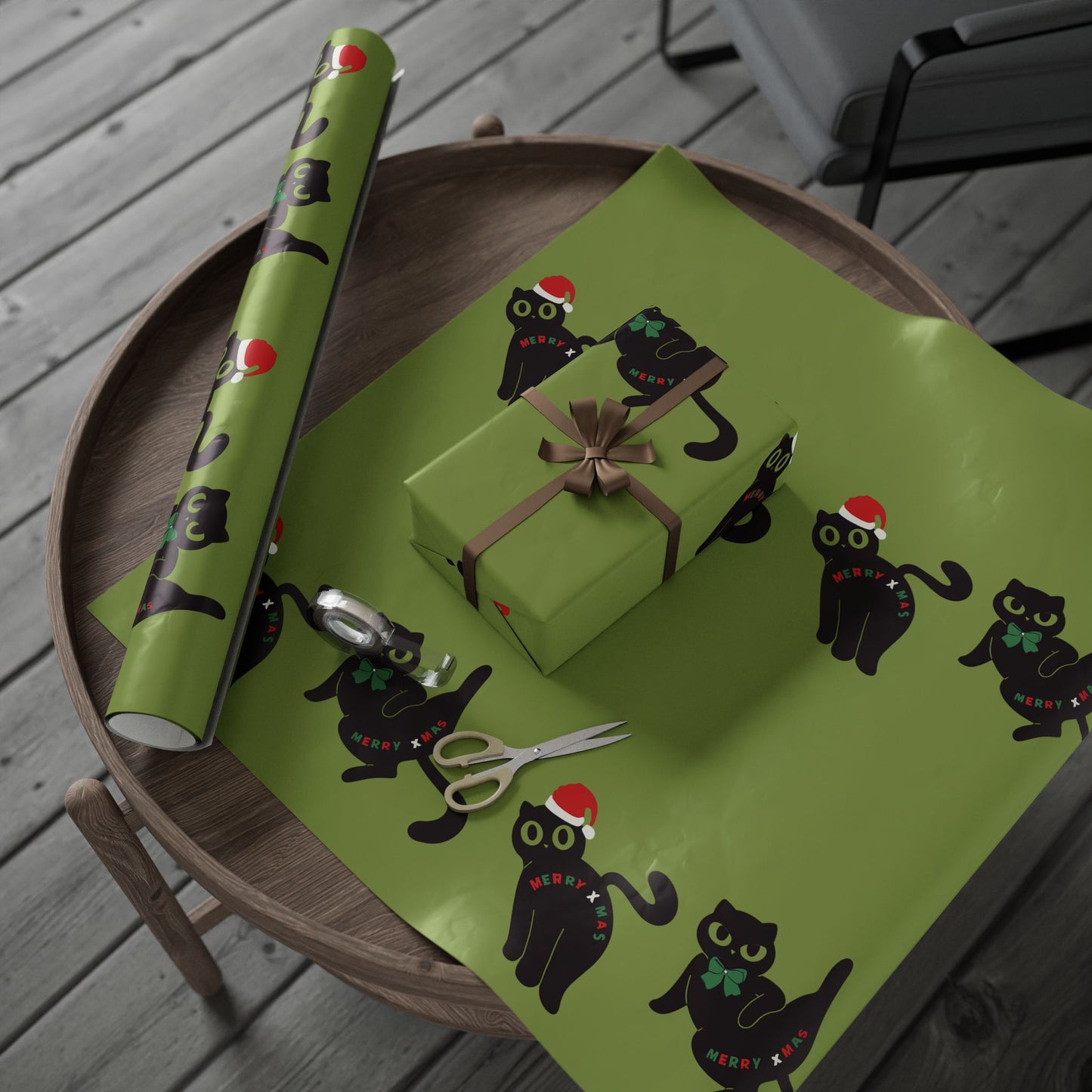 Whimsical Holiday Wrapping Paper Roll