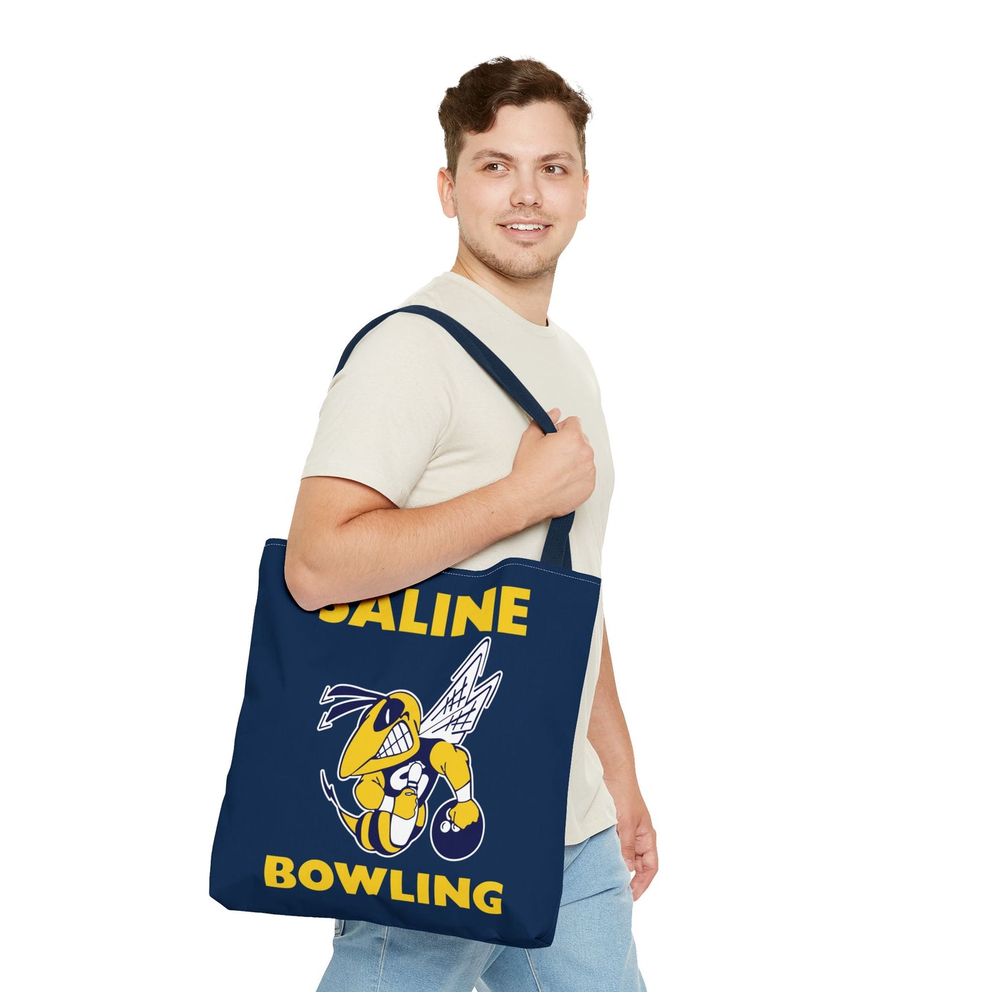 Saline Bowling Tote Bag - Sporty and Stylish Carry-All for Bowling Enthusiasts