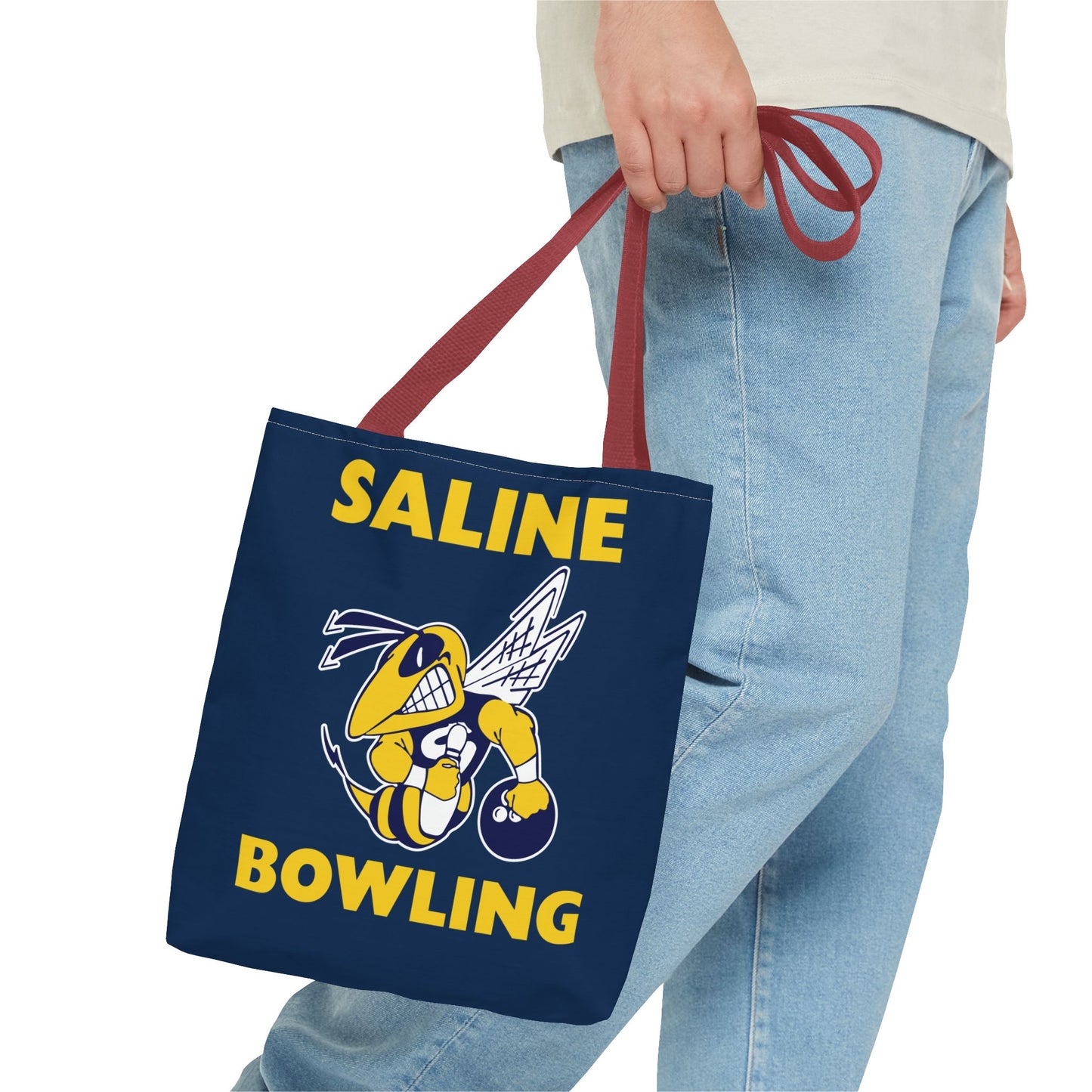 Saline Bowling Tote Bag - Sporty and Stylish Carry-All for Bowling Enthusiasts