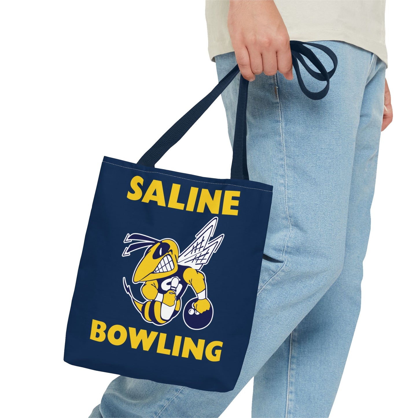 Saline Bowling Tote Bag - Sporty and Stylish Carry-All for Bowling Enthusiasts