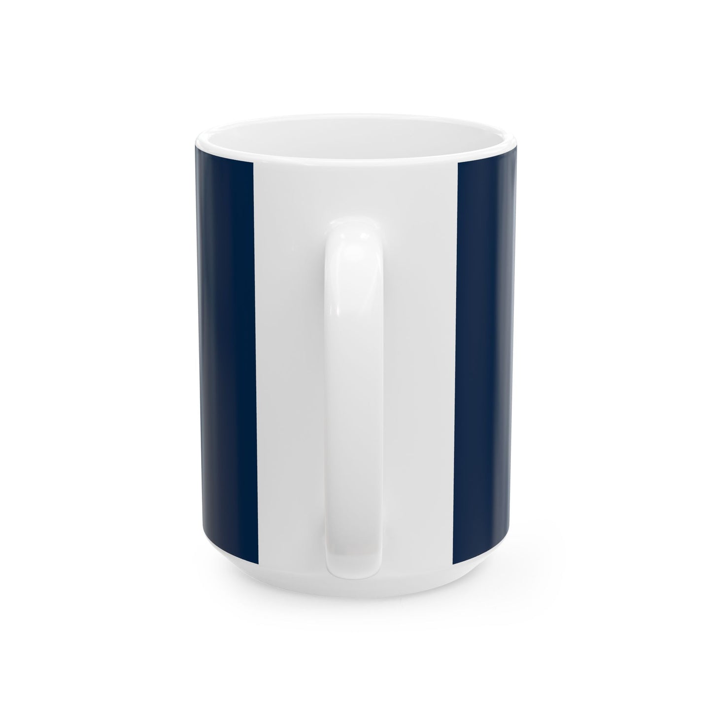 Saline Pull Trapshooting Ceramic Mug - Bold Blue 11oz & 15oz Coffee Cup