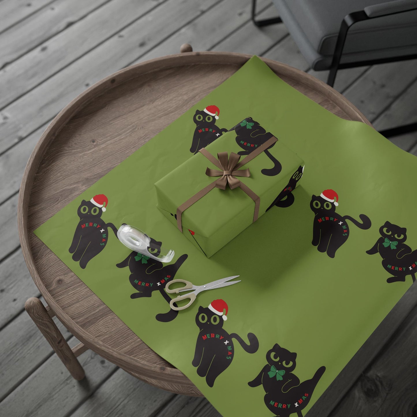 Whimsical Holiday Wrapping Paper Roll