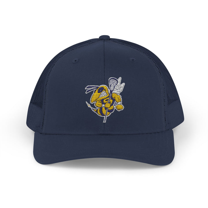 Saline Lacross Logo Embroidered Trucker Hat