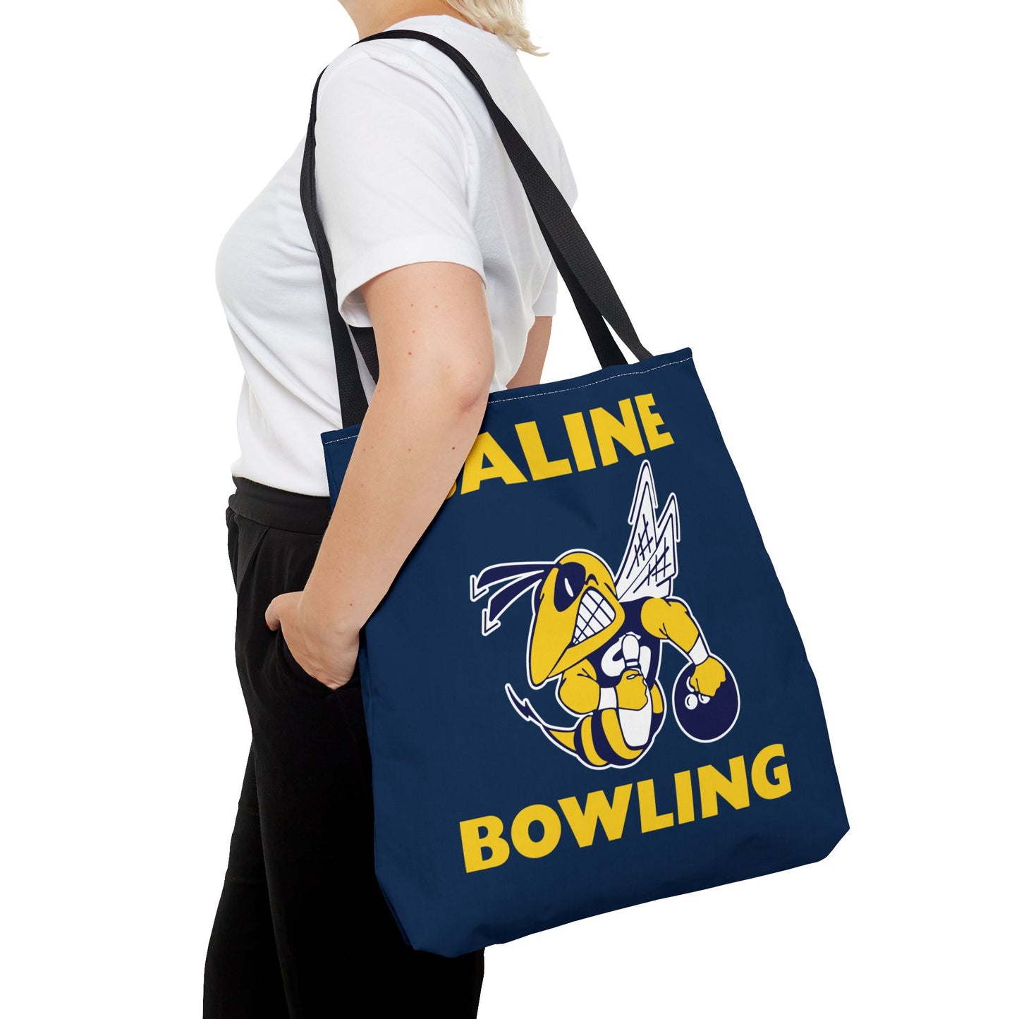 Saline Bowling Tote Bag - Sporty and Stylish Carry-All for Bowling Enthusiasts