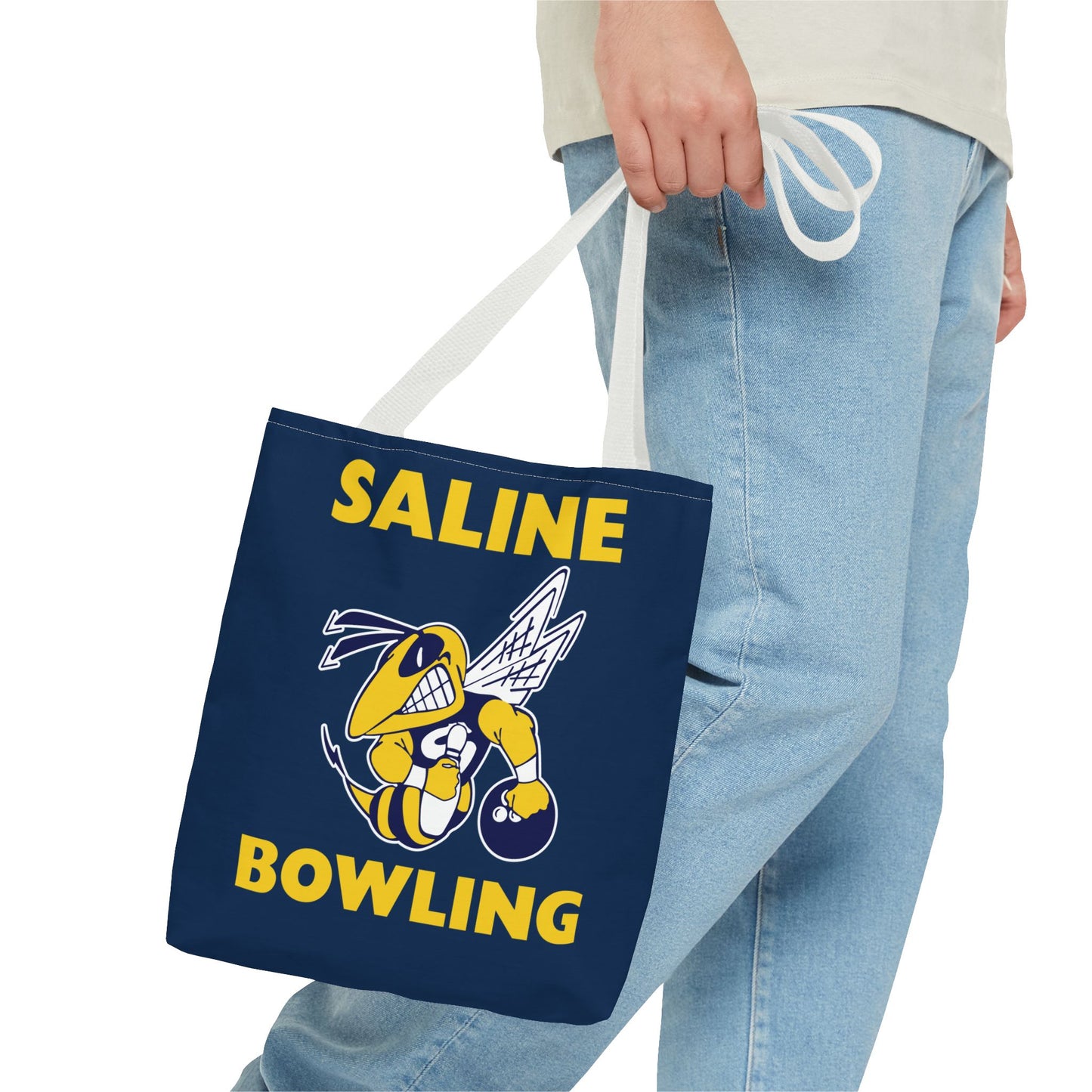 Saline Bowling Tote Bag - Sporty and Stylish Carry-All for Bowling Enthusiasts