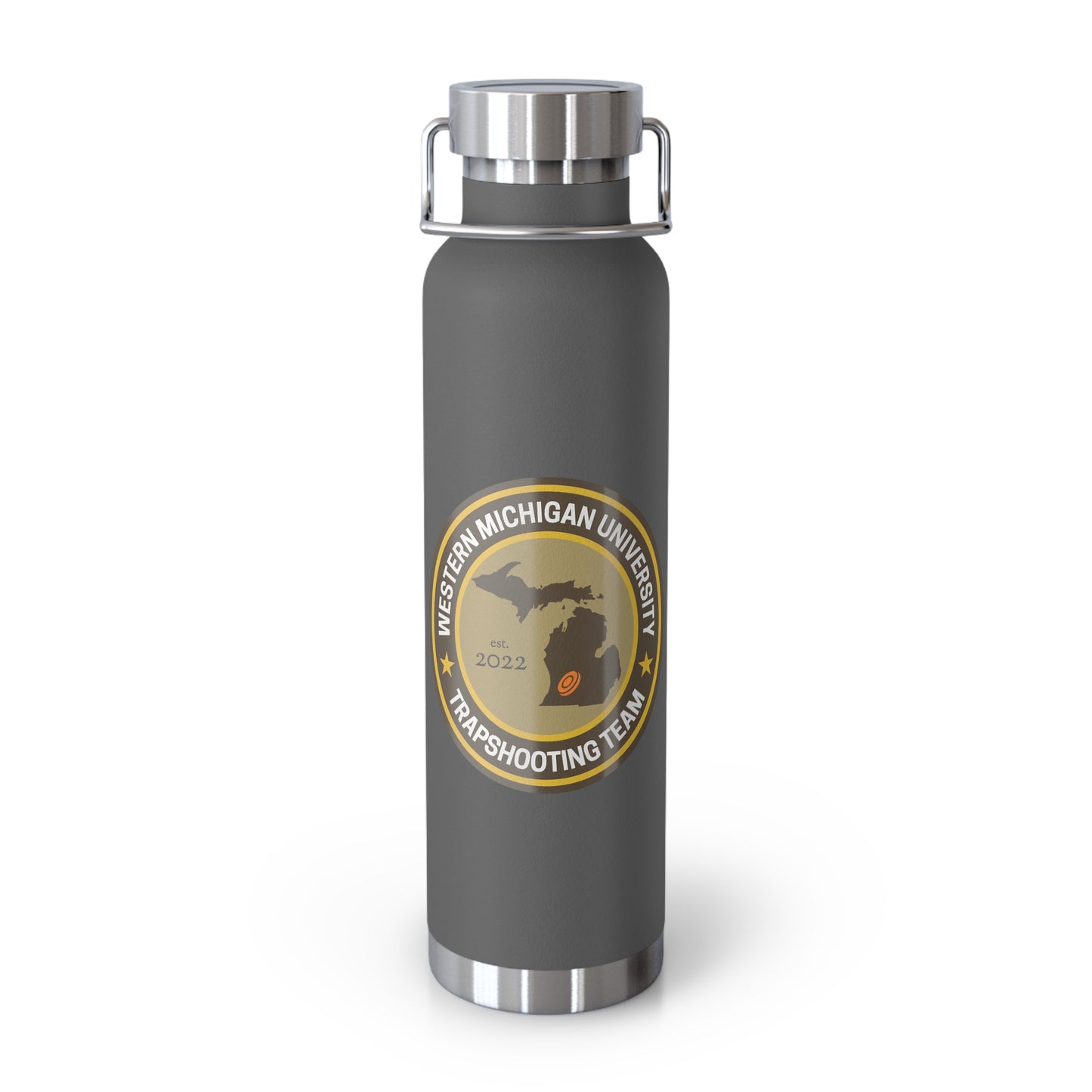 Custom Copper Insulated Water Bottle, 22oz