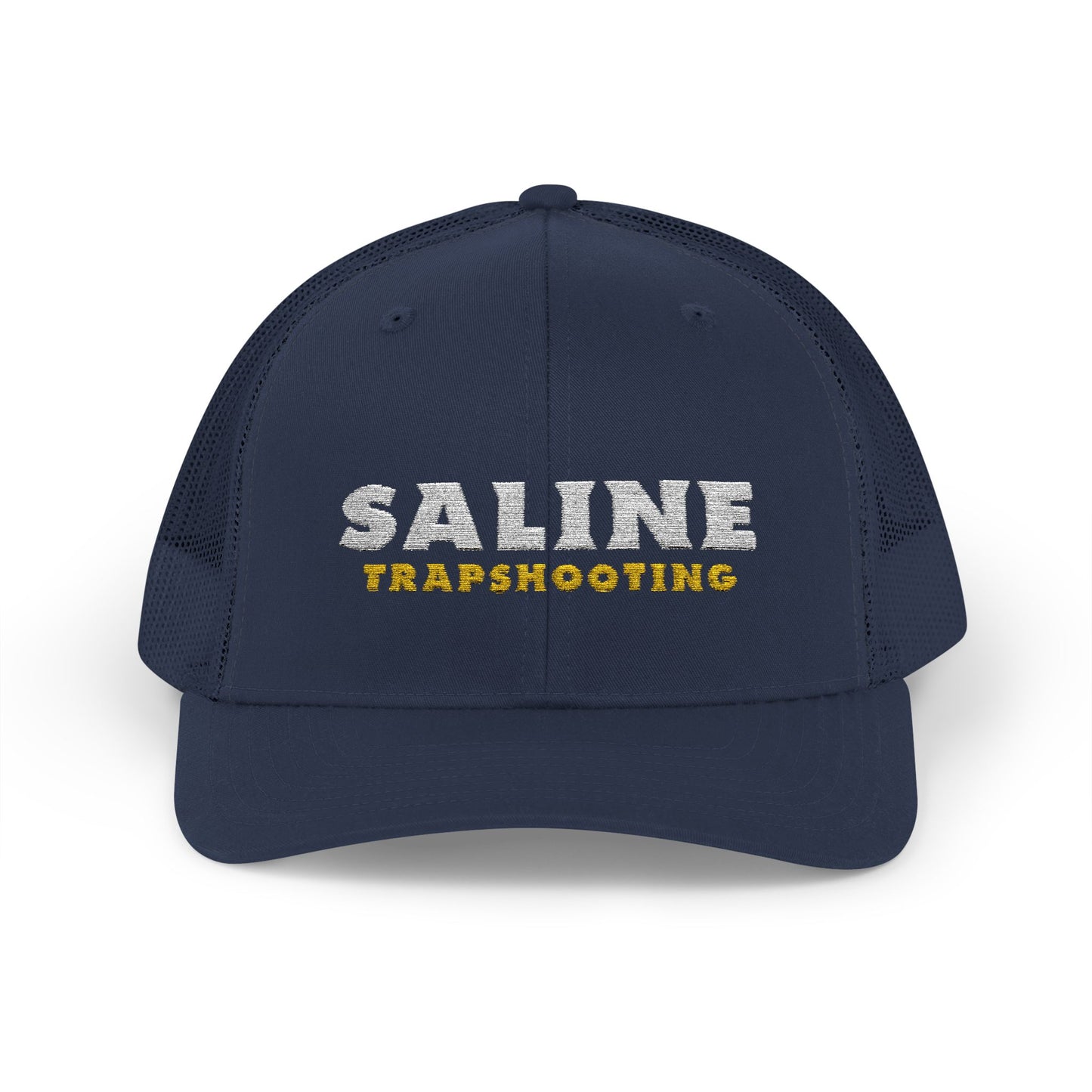 Saline Trapshooting Snapback trucker hat